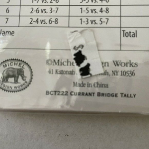 Michel Design Works Bridge Tallies 2 Packs Vintage - Picture 7 of 12